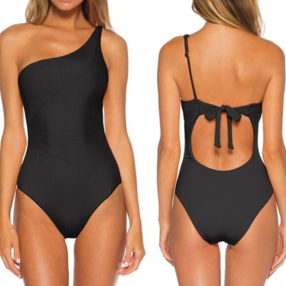 BECCA Fine Line One-shoulder One-piece Swimsuit - Picture 1 of 8